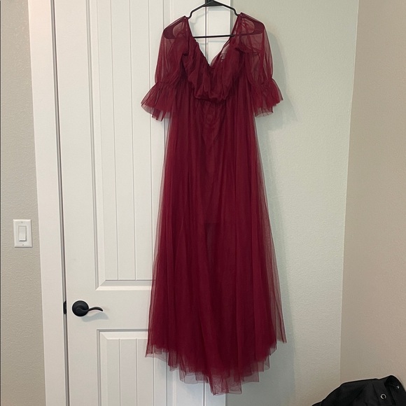 Ever Pretty Dresses & Skirts - Ever Pretty Deep Red Tulle Gown